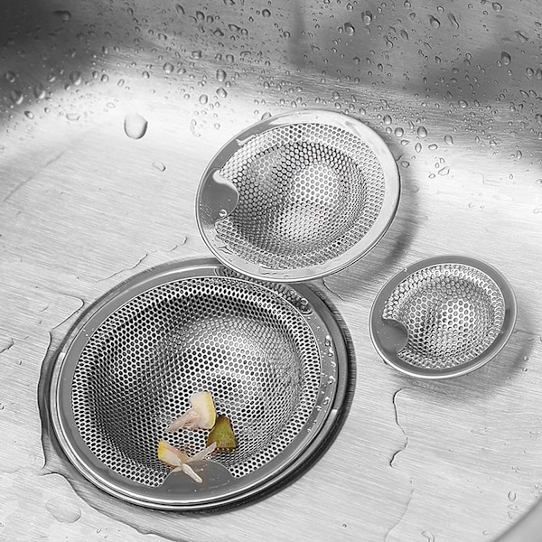 Sinksilar i rostfritt stål En set av två delar (10,1 CM)