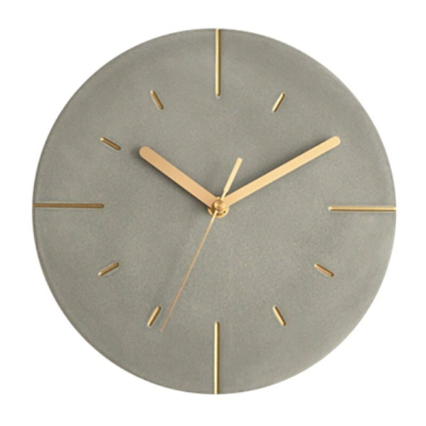 Nordic Industrial Style Cement Väggklocka Modern Creative Silent Clocks Väggdekor Klocka Watch Vardagsrum Reloj Present