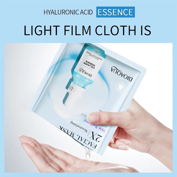 5st BIOAQUA-Collagen-ansiktsmask återfuktande uppfriskande sheet masks ansiktsmask hudvårdsprodukter A