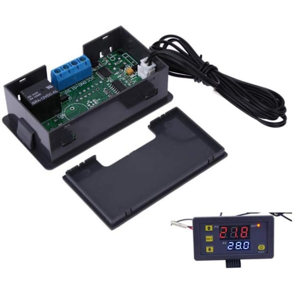 12V 20A W3230 LCD digital termostatstyrenhet Regulator Högtemperaturlarm