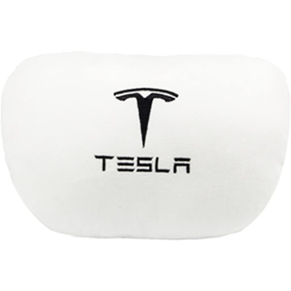 Tesla-kudde för Model 3/Y/S/X,Tesla Model 3-tillbehör,Tesla Model Y-tillbehör,Mjuk Memory Car Nackkudde, Anpassad Bil Nackstödskudde, Nackkudde