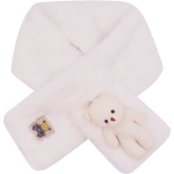 Flickor Pojkar Varm plysch halsduk Halsvärmare Vinter Söt katt Tjock Mjuk Sjal Wrap Scarves