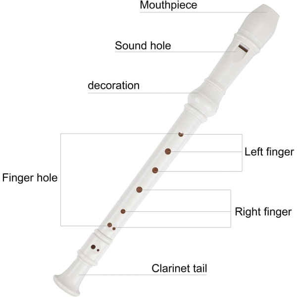 Sopran klarinett flöjt 8-håls ABS klarinett tysk stil sopran