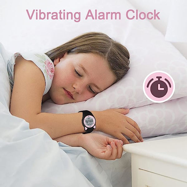 Barnklockor Digital watch för flickor Pojkar, fitness med väckarklocka, stoppur, vattentäta klockor utan app för tonåringar, elever i åldrarna 5-12