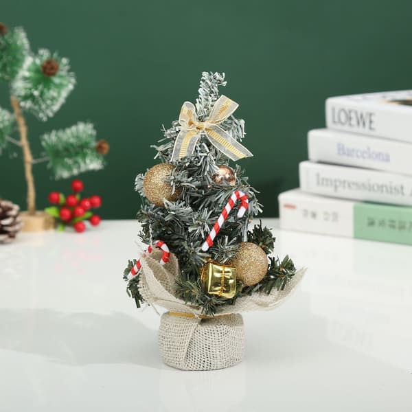 6 Nye Mini Juletre Julebordpynt Juletrepynt 20*15cm