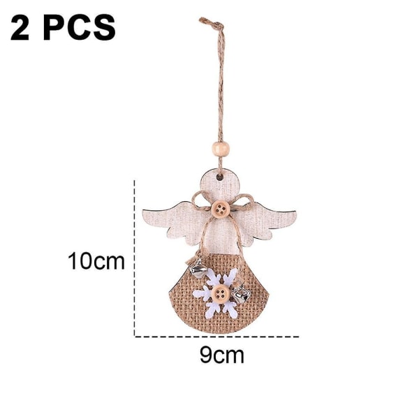 2 kpl Joulukoristeet neulonta kolmiulotteinen lumiukko lahjakassi Joulukuusen koristeet karkkipussi 45*28cm