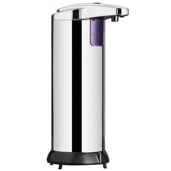 Automatisk sæbedispenser med sensor, 304 rustfrit stål, infrarød sensor, sæbebeholder, sæbedispenser
