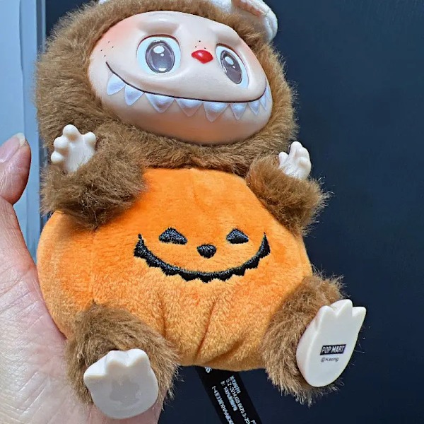 Ny Labubu Nøkkelring Halloween Gresskar Merkelig Karneval Labubu Anheng Overraskelse Samleobjekt Dukke Kreativ Pynt Leketøy Gave