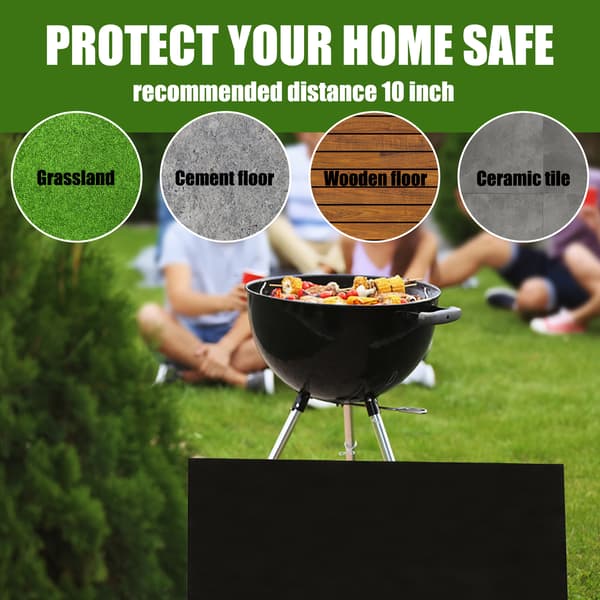 Brannmatte Anti-Brann - Grillmatte - Grillmatte - Brannhemmende Matte (99*119cm)