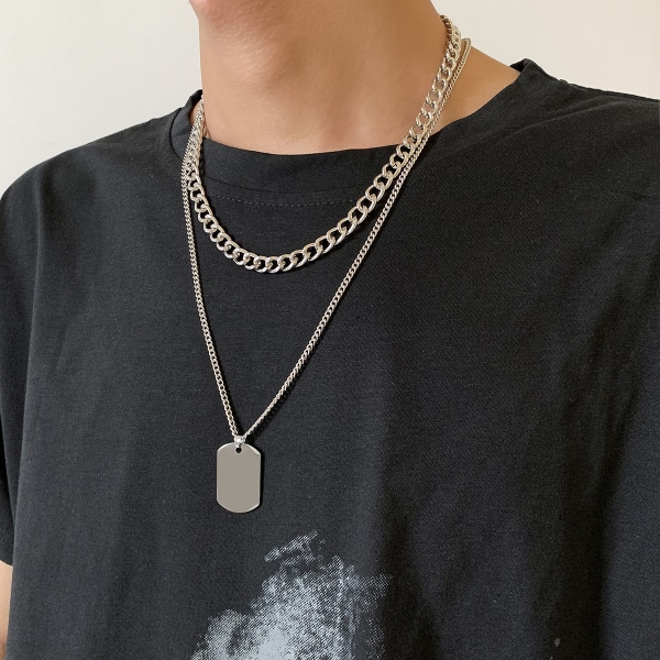 Design känslig kropp trend halsband pojke gyllene kedja geometrisk typ Europa och Amerika high street hip hop halsband