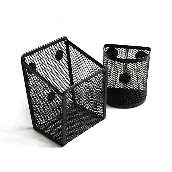 Magnetisk pennhållare - extra starka magneter mesh Perfekt för tillbehör till whiteboard, kylskåp och skåp