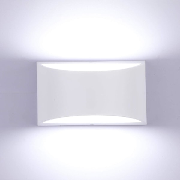 Justerbar LED-belysning Vägglampor 7W modern vägglampa upp och ner vägglampor Aluminium dekorativ ljus, kall vit