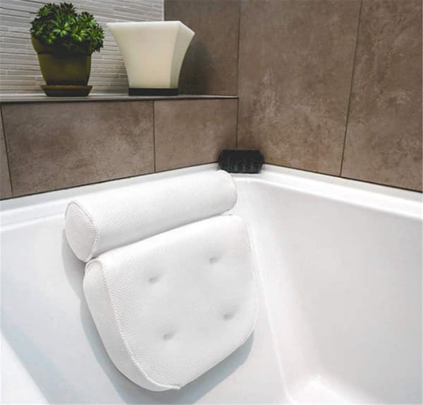 Badkudde Badkudde med Sugkoppar Nackstöd Kudde för Spa Kudde Badkar, Badtunna, Hem Spa