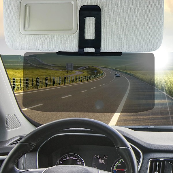 2ST Car Sun Shade Extender, 12,6"*5,7" Car Sun Shade Extender, Transparent justerbar solskyddsbländskydd.