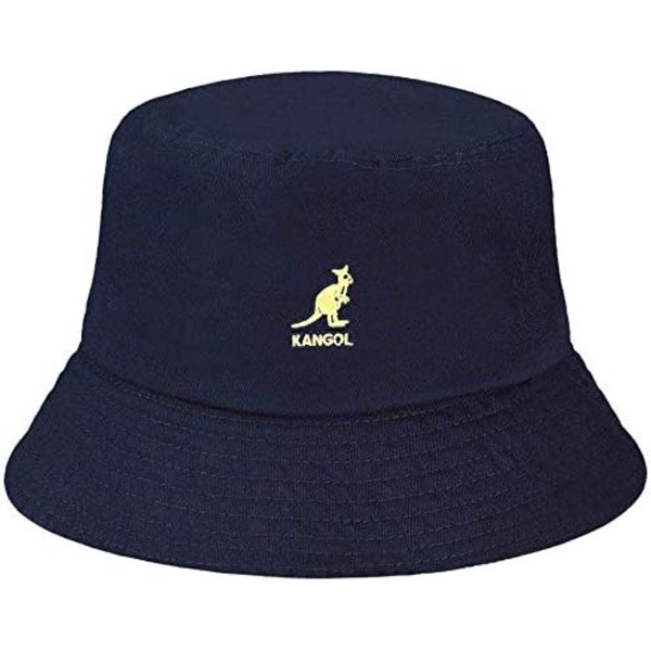 Modebroderad Bucket Hat Fisherman Hat Man Kvinnor，（Känguru-marinblå）