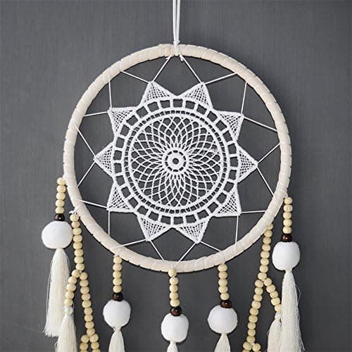 Macrame Drömfångare för sovrum - Boho Vägghängande Handvävd Drömfångare för Heminredning Prydnad Hantverk Present