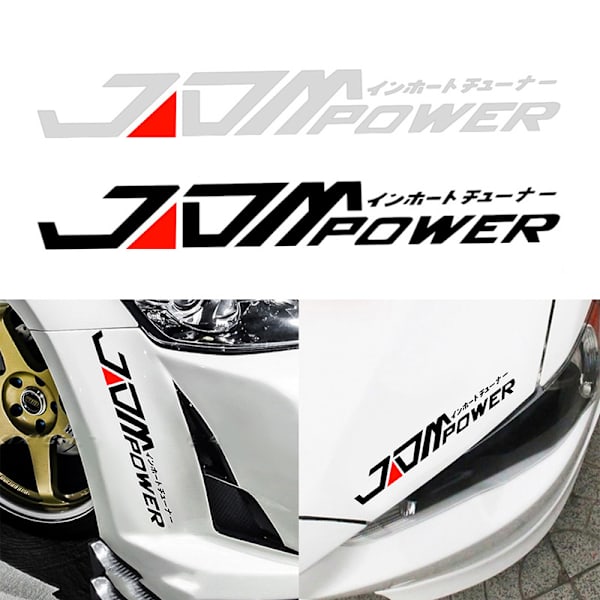 2 kpl autotarroja 28x4cm JDM heijastavat koritarrat japanilaiset autotarrat auton valo kulmakarva autotarrat