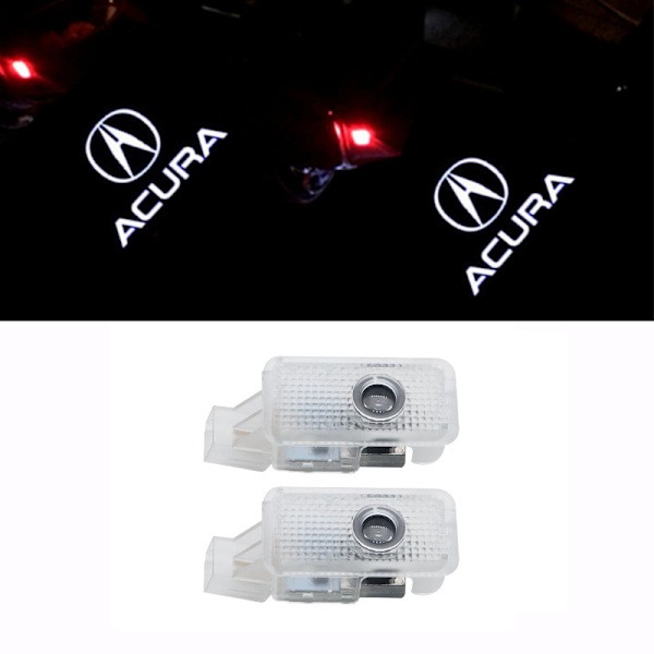 2 stk. passer til Acura velkomstlampe MDX/RDX/RLX/ZDX/TLX/TL dør laser atmosfære dekorasjon projektorlampe
