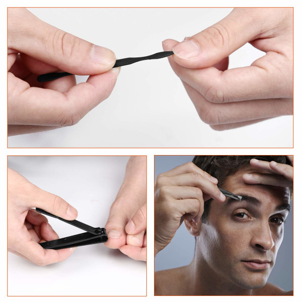 Manikyr Set Personlig vård Nagelklipper Kit Lyx manikyr 8 i 1 Professionell Pedikyr Set Grooming kit Julklapp till män Man Pojkvän Par
