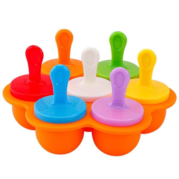 Isform, Ispind Is Silikoneform, Genanvendelig DIY-form, Orange