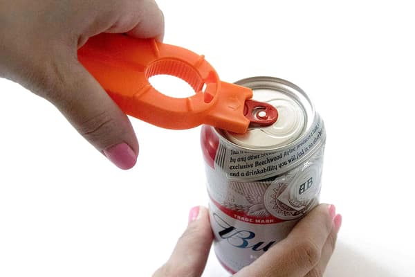 2-pak Multifunktionel Flaske- og Dåseåbner, Plastik Vandflaske