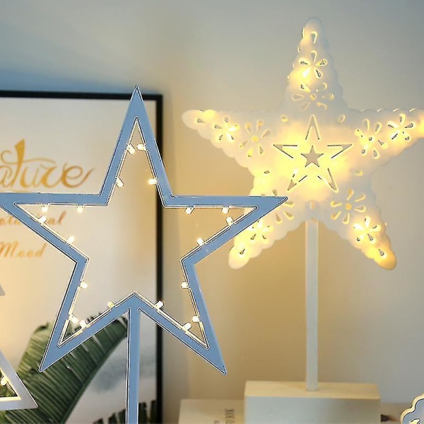 Led Star Bordslampa 29 Cm Bordslampa Fönsterdekoration Star