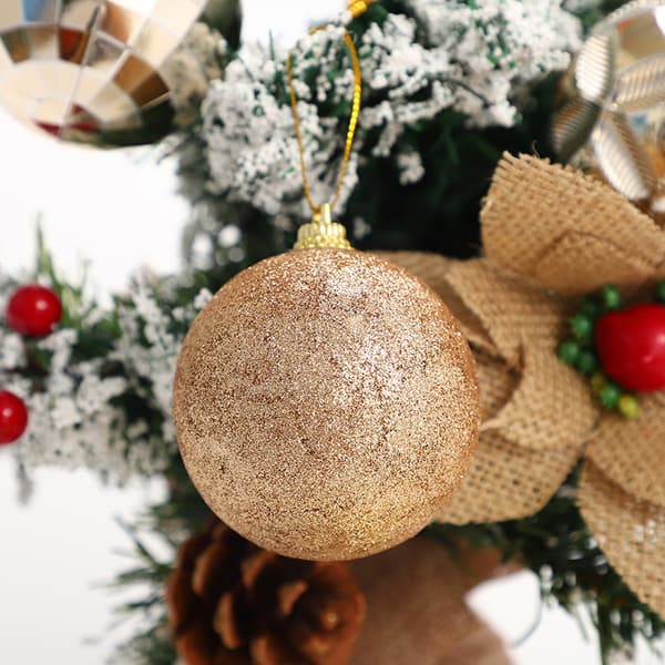Julgransmatta Basöverdrag Förkläde - Jultomte & Snögubbe Dekoration