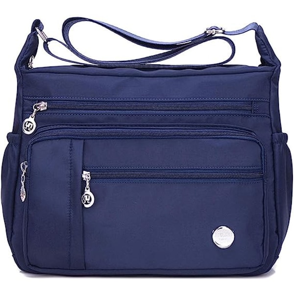 Axelväska för kvinnor Multi väska Messenger-väska för kvinnor Modeväska Messenger-väska med övre handtag Blå