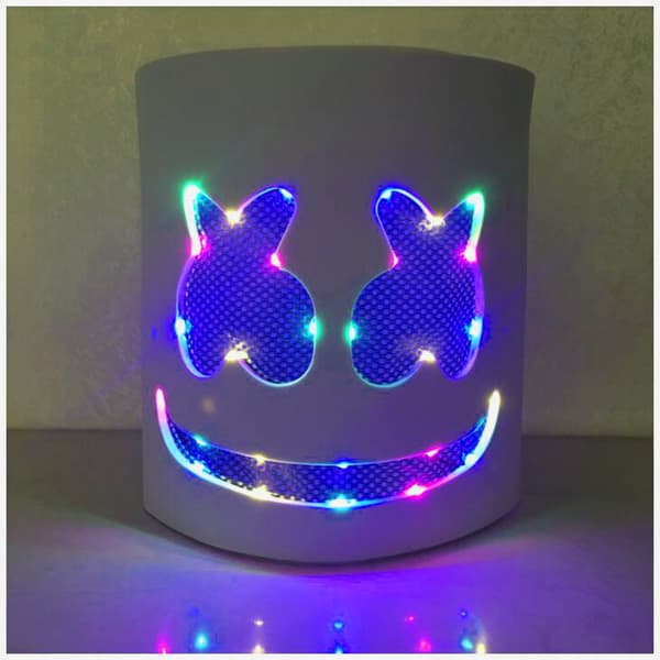 Halloween lysende maske led lysende eva sukkerspinn hodeplagg per