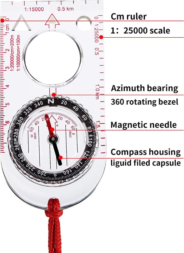 6-delad vandringsryggsäck Compass Navigation Ryggsäck Compass Orie