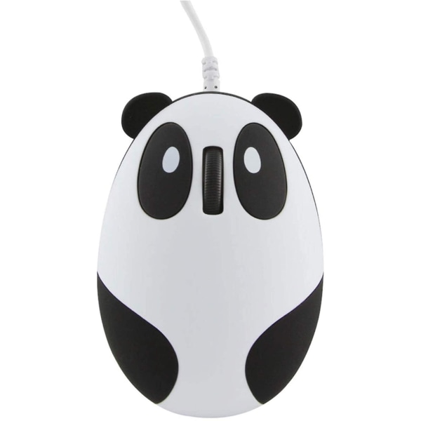 Pandaformad trådbunden mus Supersöt djurserie Tecknad mini bärbar resenyhet liten trådbunden mus