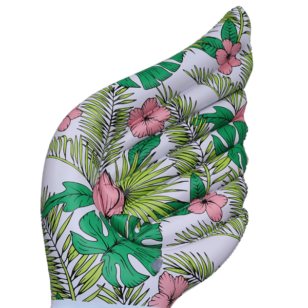 Tjock grön PVC uppblåsbar flytande säng Lounge Pool Solstol - 200 * 105 * 120 cm