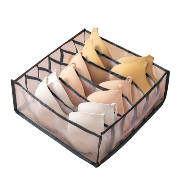 3PK Oppbevaringssett for undertøy - sammenleggbar skuffeorganisator for undertøy