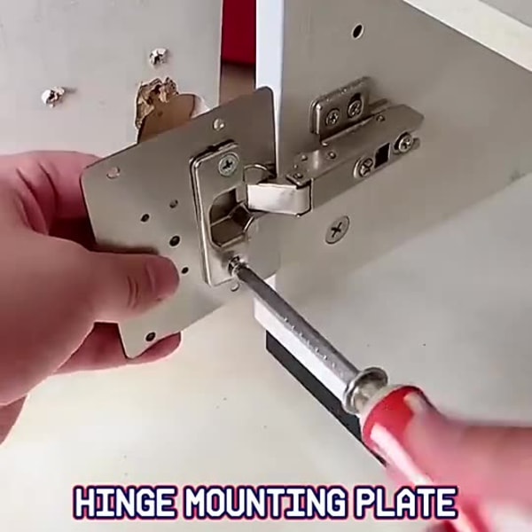 3 Set Gångjärn Reparationsplatta Artefakt för Skåp Möbler Låda Dörr Fönster Gångjärn Montering Rostfritt stålplatta Reparationstillbehör