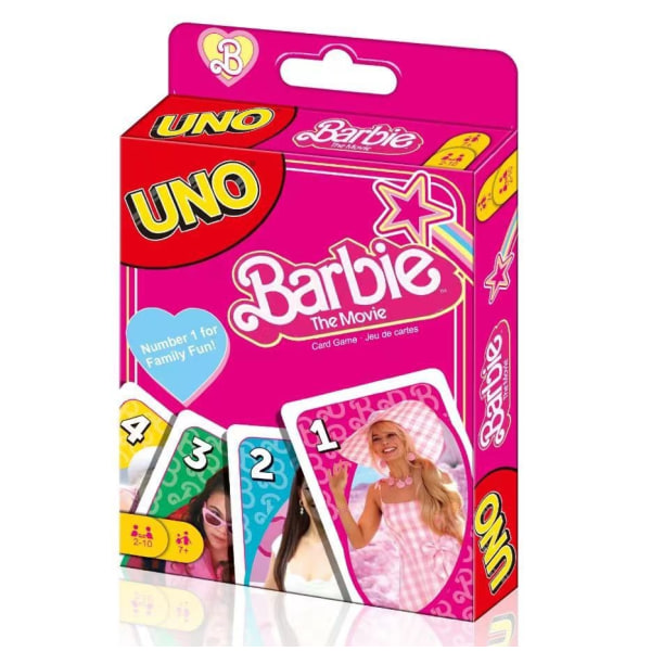 UNO Barbie kortspel，Gåvor för fans från 7 år och uppåt