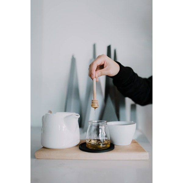 Honey Dipper Wooden Stick- Honey Dipper Honeycomb Stick Honeycomb Sked Charkuteri Redskap Honungssked Honungsserver Honungsrörare Honey Wooden Dippe