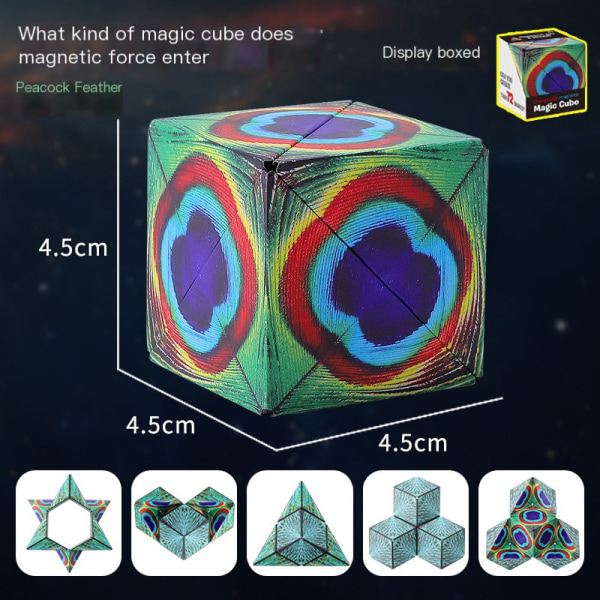 3D Magnetiskt Pussel för Vuxna Magic Cube Magnetkub（Wings）