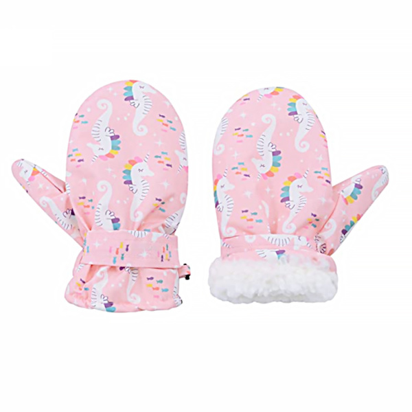 Fodrade Ull Toddler Barn Vinter Varma Handskar Barn Skidhandske