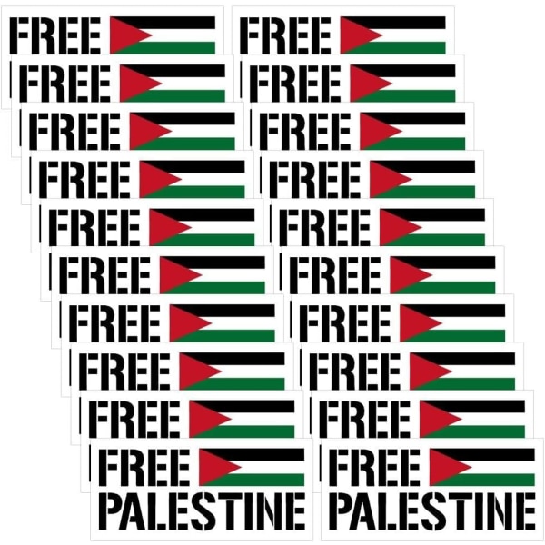 20st gratis land Palestina klistermärken Dekal present till motorcykel bil cykel resväska