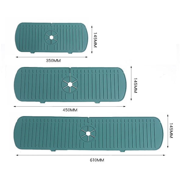 Köksblandare Splash Guard Silikon Diskbänk Kran Splash Guard Bänkskiva Rack Badkar Skydd Köksinredning 35CM