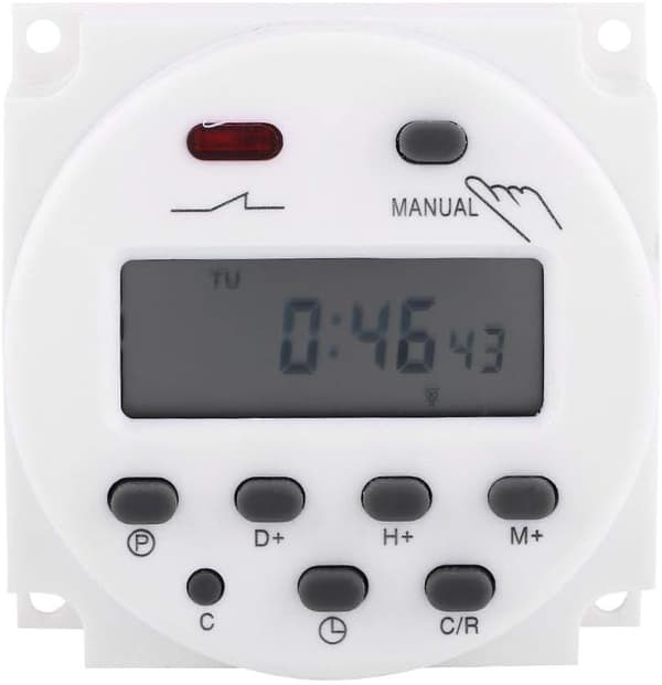 LCD Digital Timer Ugentlig Programmerbar Timer til Mikrocomputer Programmeret og Timer-Programmeret (110V)