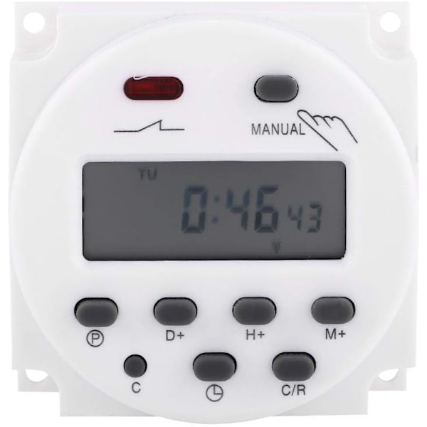 LCD Digital Timer Ukentlig Programmerbar Timer for Mikrodatamaskin Programmering og Timer-Programmering (24V)