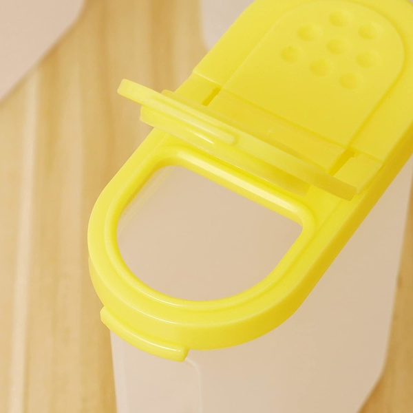 Bulkboxar Kryddförvaring Kryddburkar Förvaringsburkar med cap Spice förvaringsbehållare för spannmål med två utloppsöppningar för kryddor, salt, socker, peppar, laga mat