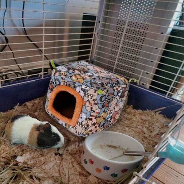 Varmt marsvin hamster säng igelkott hus plysch hus fågelbo hängande hängmatta på vintern för att förhindra små djur i grottor 20 * 20 * 20cm
