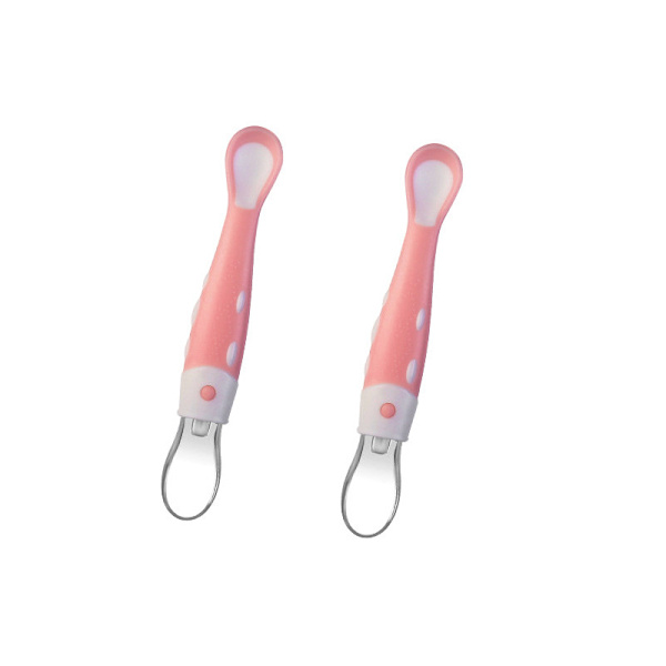 2 stk. Babyskeer Silikoneske til Baby Vænning BPA Fri Baby Spiseskeer