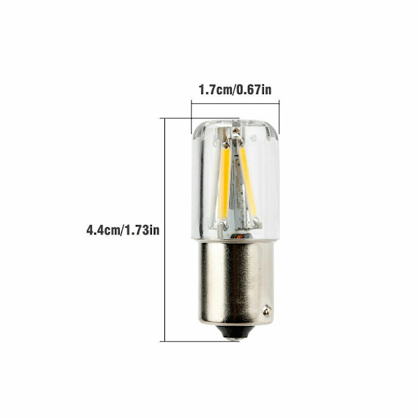 2x 1156 BA15S P21W COB LED inre glödlampor Bakre reservbromslampa，Vit