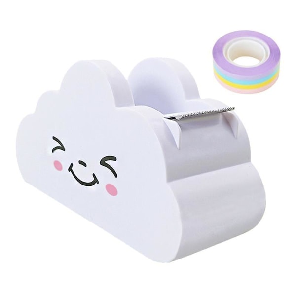 Rainbow tape moln cutter Student Hand Konto Desktop Tape Seat Söt Packing Tape Machine