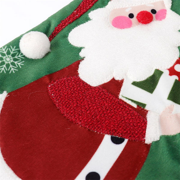 2 stycken juldekoration jultillbehör Hängande julstrumpor Gammal man Snögubbe Flanellsockor julstrumpor presentpåsar