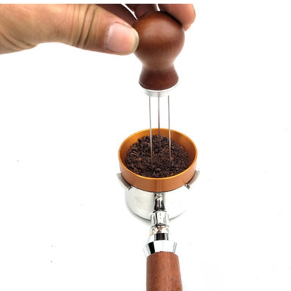 304 rustfrit stål espressomaskine hjælpeudstyr kaffe klud pulver injektion kaffe nål type pulver dispenser+beslag