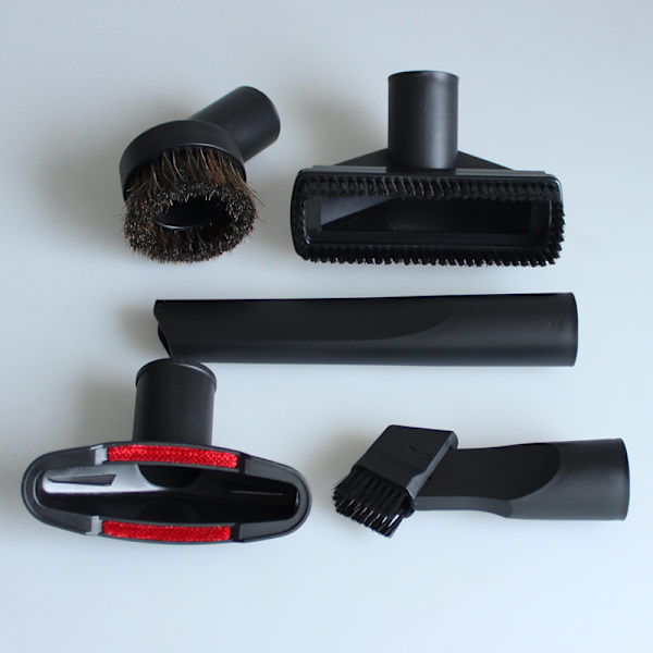 Dammsugartillbehör sugmunstycke sughuvud rund borste borsthuvud borstborste innerdiameter 32mm/35mm sexdelars set